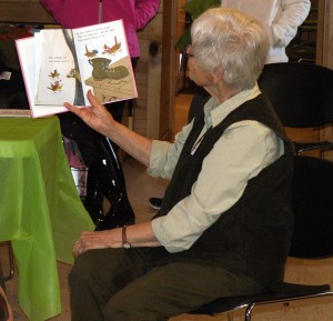 Gifted volunteer Sue Graham loves reading aloud.